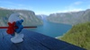 Smurf get's a look at the view