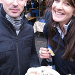 James & Kristen at Borough markets, 2009