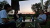 Time for tea as the sun finally sets