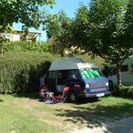 Our little spot in the sun, San Sebastian campsite
