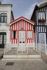 Fantastic striped beachfront houses.