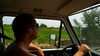 Driving up the Douro through the vineyards 