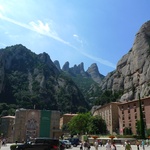 The crazy Montserrat town was built into the side of the mountain