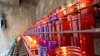 Funky candles on the way out of the monestary