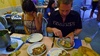 First course - massive crabs stuffed with tasty things