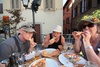 A pizza lunch in Verenna