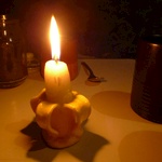 banana candle which lasted two nights