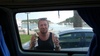 Tom gets ice creams while we wait in the ferry lane