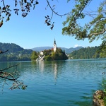 Church island in lake Bled