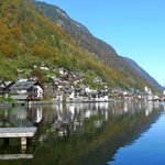 Hallstatt town, on the lake front