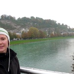Salzburg crossing the river to town