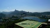 People getting helicopter rides half way up Sugarloaf Mountain