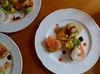 Restaurant quality presentation on the bilinis