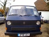 Guess what we bought! We call him smurfy the vw transporter! Bring on summer