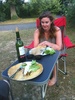 Crepes and wine for two in cute little Vitre.