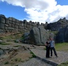 The old Inca ruins of Sacsayhuaman, near Cusco. It's amazing what these little Inca people did with these massive stones.