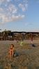 Enjoying a beer on the beach after a lovely swim - just over an hour until Napoli to meet JAM