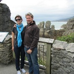 Posing by Pancake Rocks