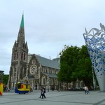 Christchurch Cathedral - before the earthquake toppled it's spire