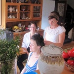 The girls day starts with hair and make-up