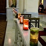 The candles are lit