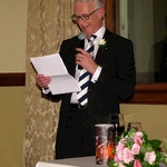 The speeches begin with father of the bride - Robin
