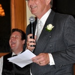 Followed by father of the groom - Alan