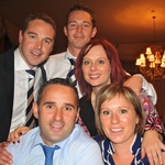 Paul & Graham with the Woods - Lizzie, Becs and Woody (Graham)
