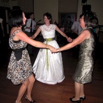 Jen, Gini and Trish play ring a ring a rosie