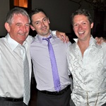 Alan with two sons, James and Tom