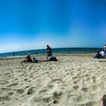 Noosa beach in the sun