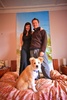 Family portrait on the bed ….. Why? I don't know! Why not?
