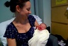 Aunty Jen soothes the wee little thing