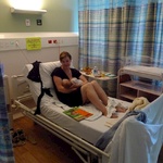 The little room at the hospital, just before checking out.