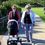 Walking around the park with Nan.