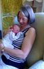 Granny gets a cuddle.