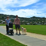 First family outting - a few turns around the park.