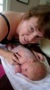 Tummy time after bath #2 - without the midwife this time.