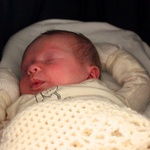Sleeping in carry cot