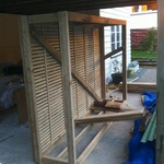 The woodshed nearing completion