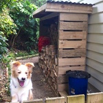Version 2 of the wood shed roof is attached. A little overkill, but oh well! Gotta have dry wood!
