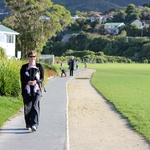 A morning walk on the way to do the final inspection of Sunshine Ave before we move in.