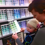 Picking out colours for Olives room