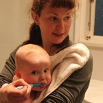 First teeth brushing.