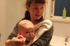 First teeth brushing.