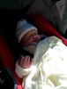 The car ride home - such a sleepy wee thing.