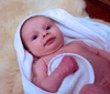 After bath nudie relaxation in front of the heater.