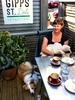 Coffee and cake, milk and water at our new local.