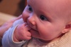 Our attempt to catch the two baby teeth in action… unsuccessful!