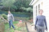 A great turn out for digging our drain to stop leaking water into the office and the start of the deck prep work!